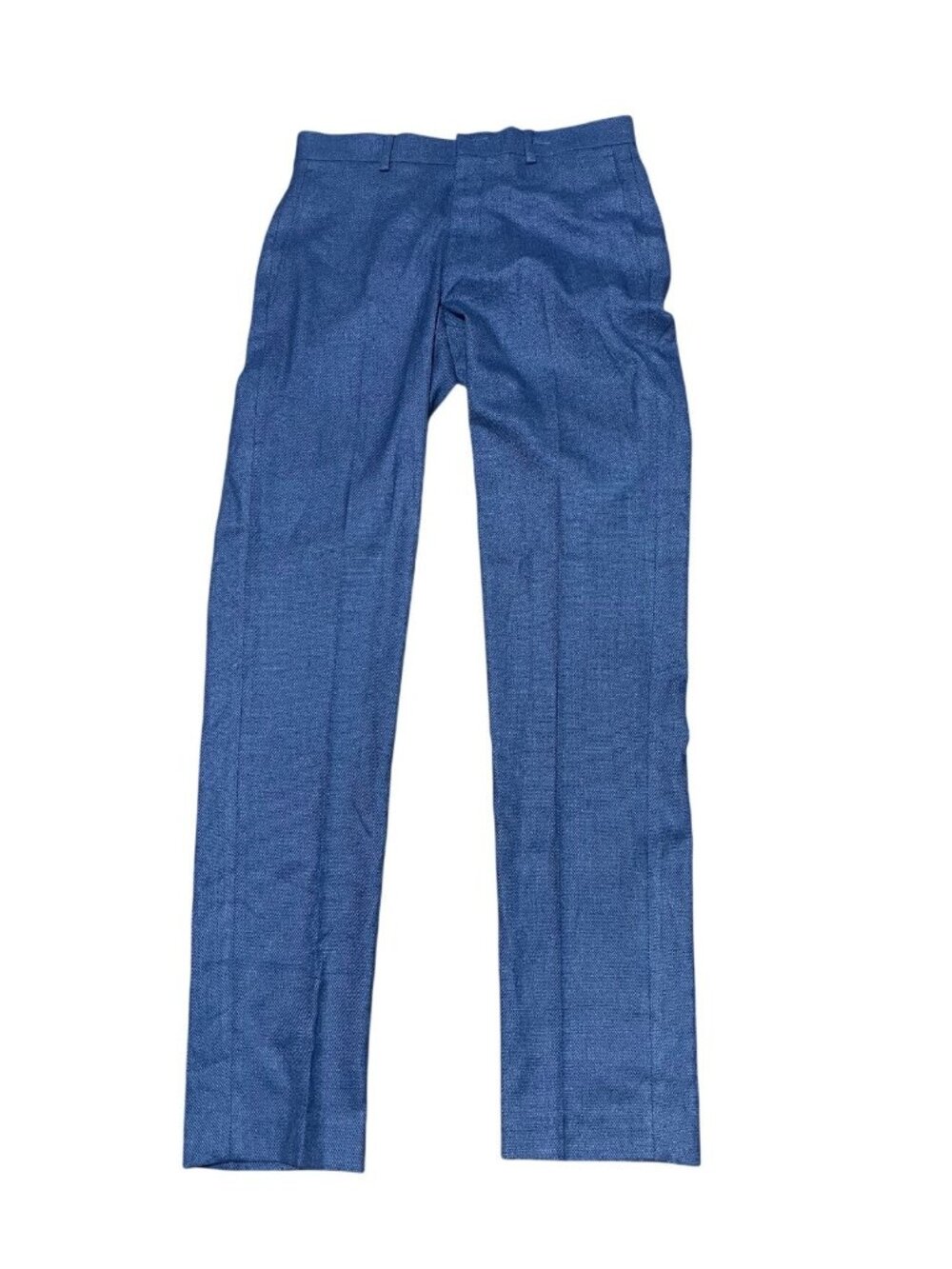 APT 9 Mens Extra Slim Fit Dress Suit Pants 30x32 Blue Textured Premier Flex